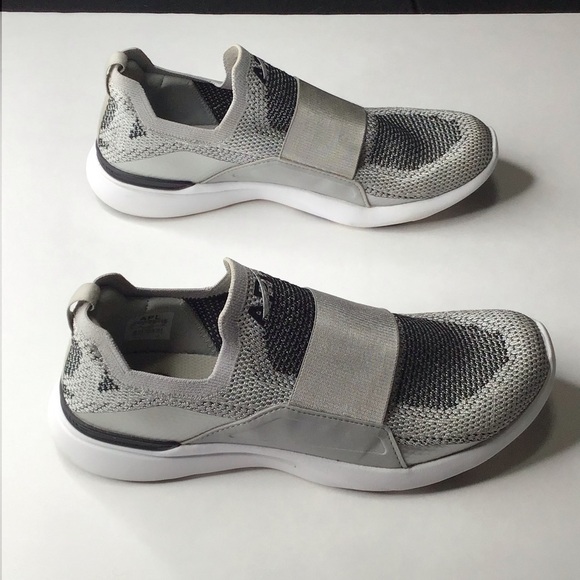 APL TechLoom Bliss Sneakers in Metallic Silver/White/Black. - Picture 10 of 16